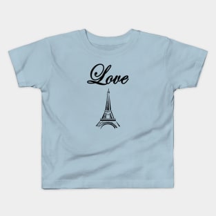 Love Paris,Eiffel Kids T-Shirt